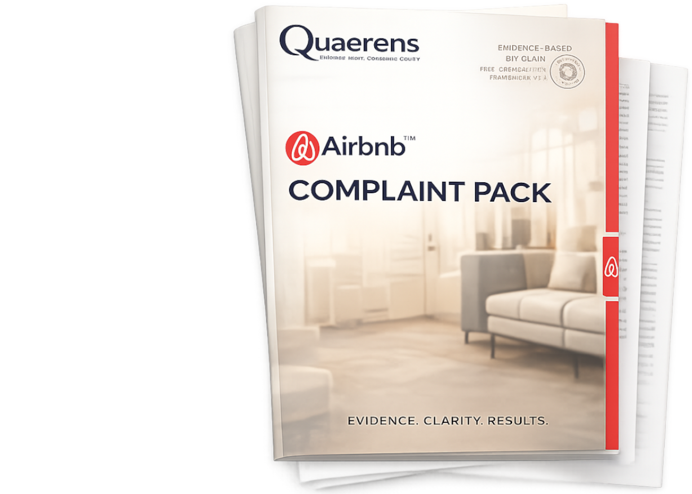 A professionally structured Quaerens Complaint Pack with multiple organised document sections
