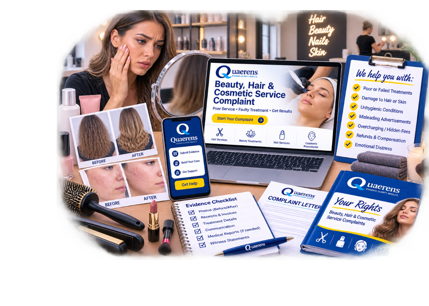 Quaerens Beauty, Hair & Cosmetic Service Complaint Pack