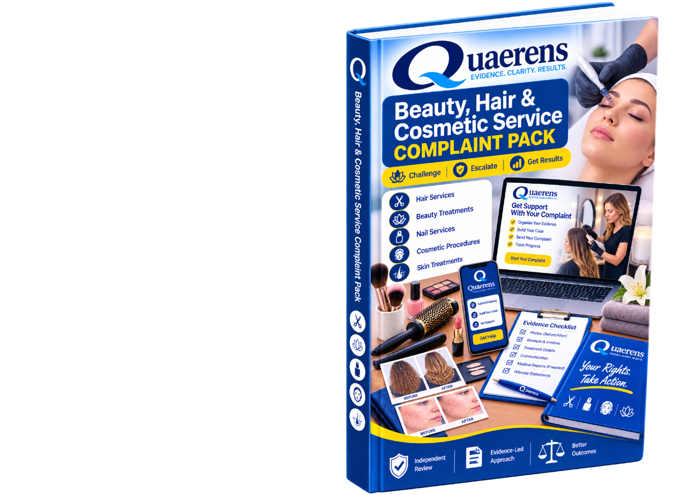 Quaerens Beauty, Hair & Cosmetic Service Complaint Pack booklet