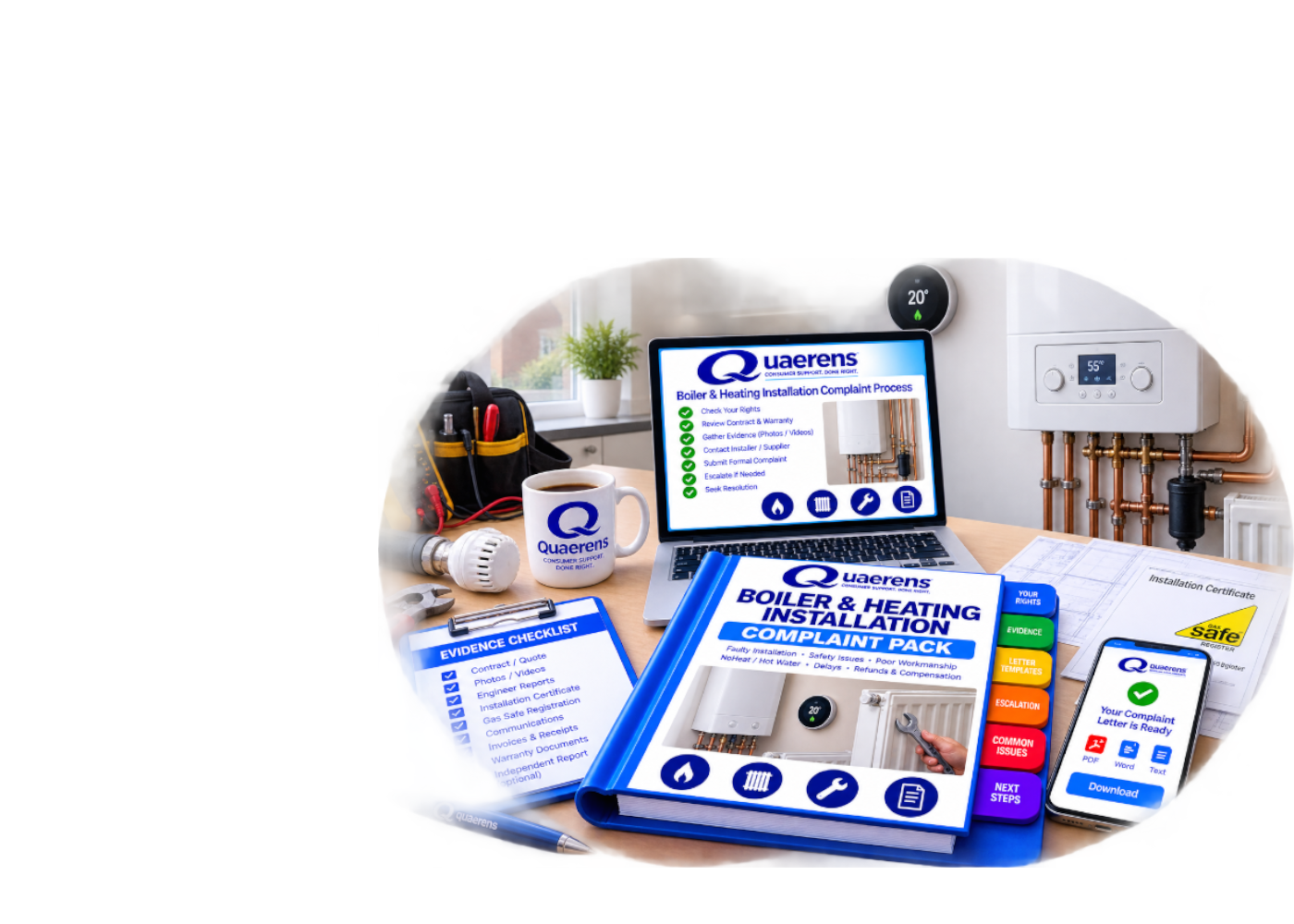 Quaerens Boiler and Heating Installation Complaint Pack