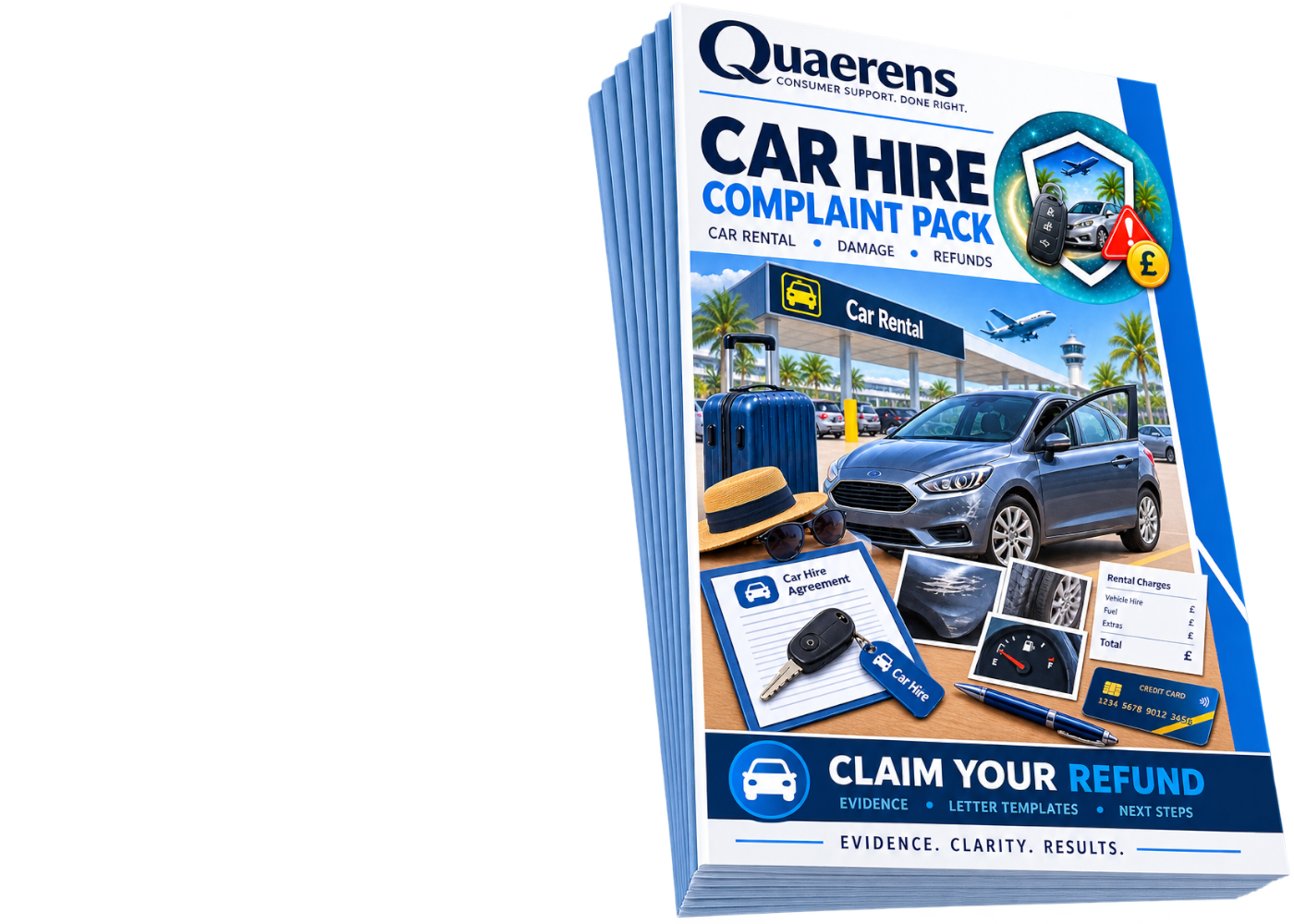 Free Car Hire Complaint Pack booklet