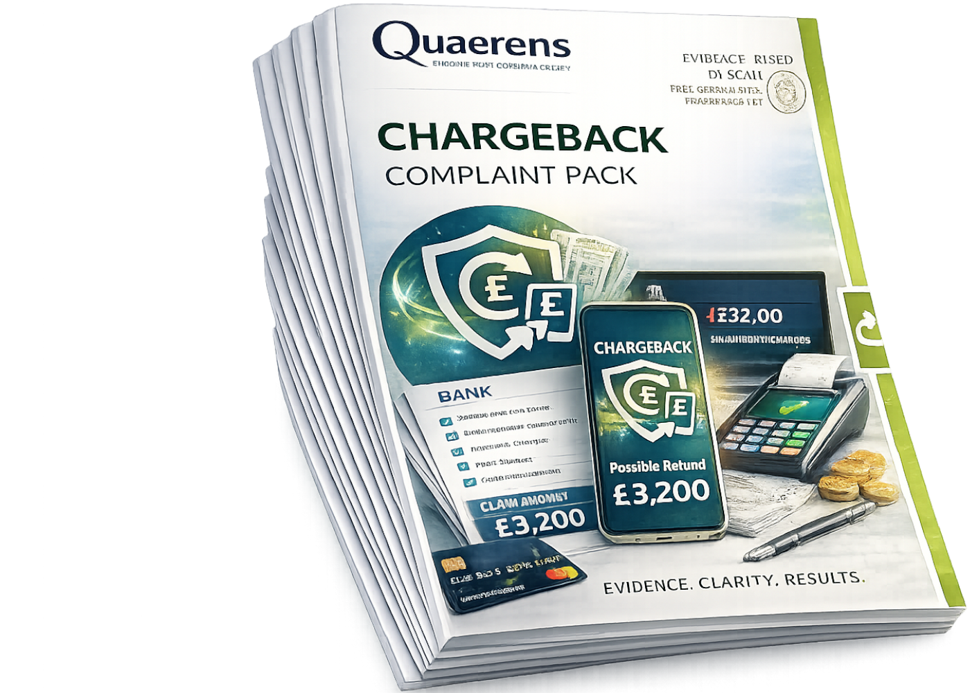 Free Chargeback Complaint Pack booklet
