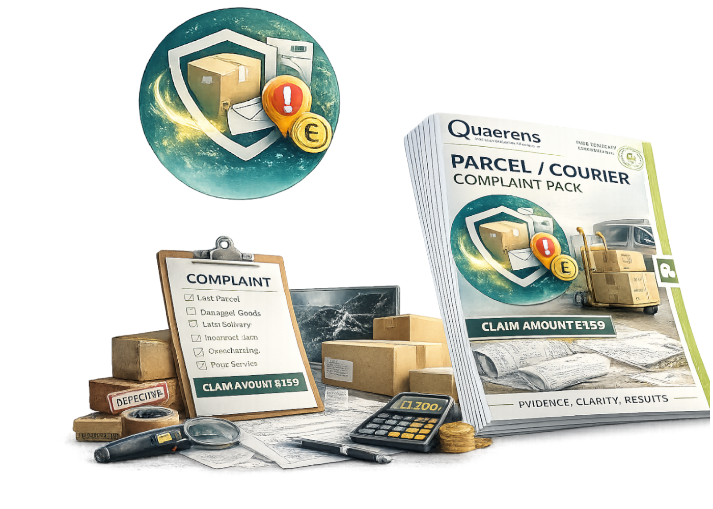Free Parcel and Courier Complaint Pack product preview
