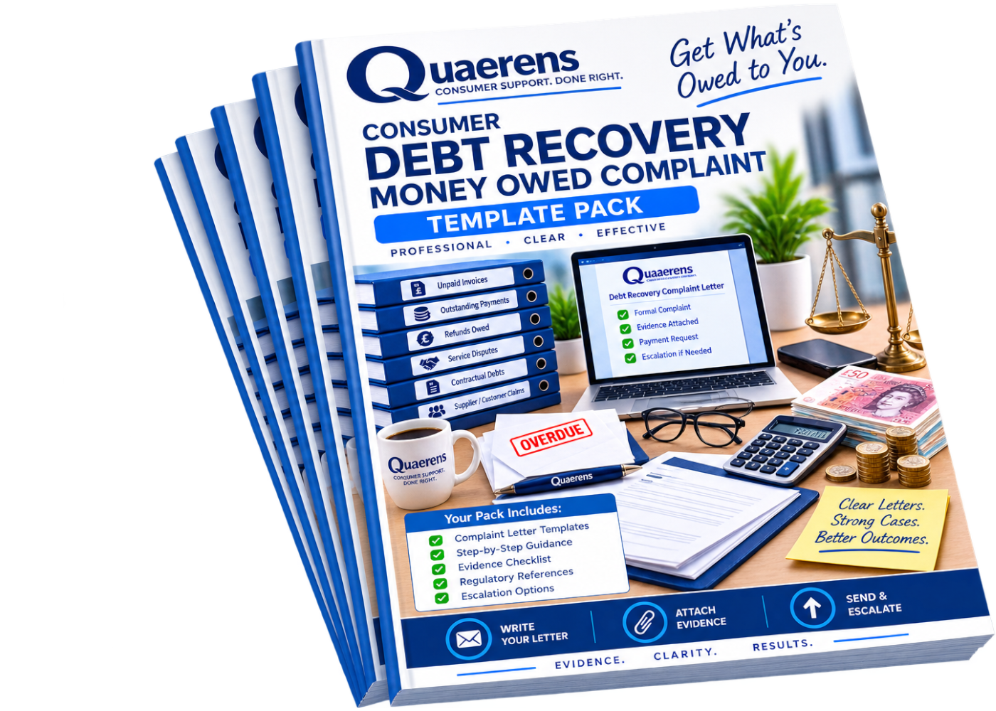 Debt Recovery Money Owed Complaint Pack booklet