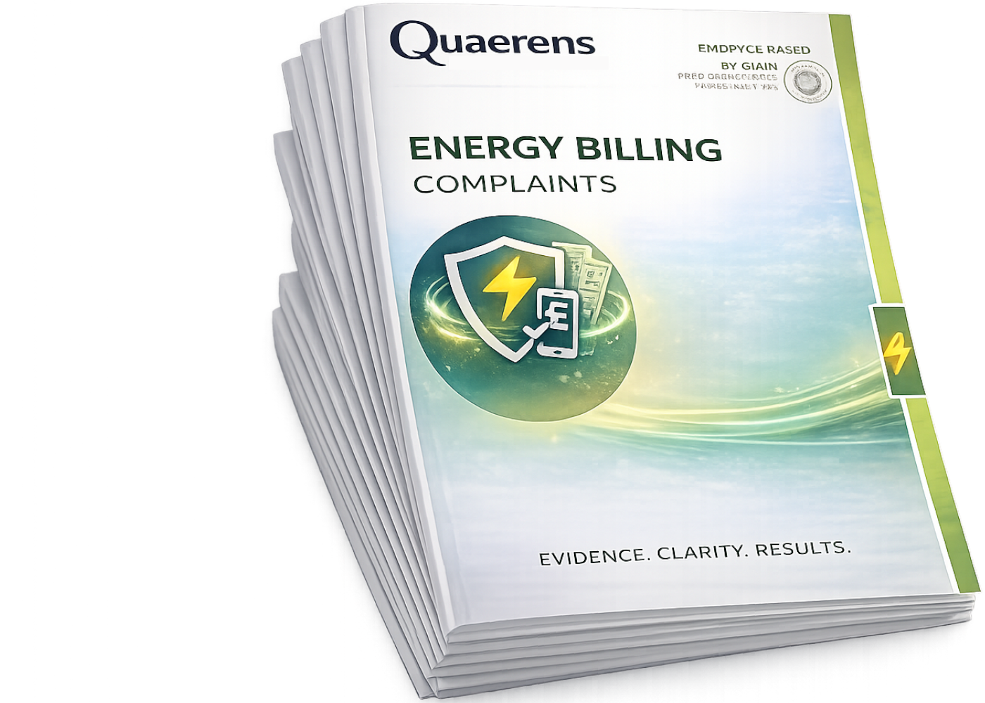 Energy Billing Complaint Pack booklet