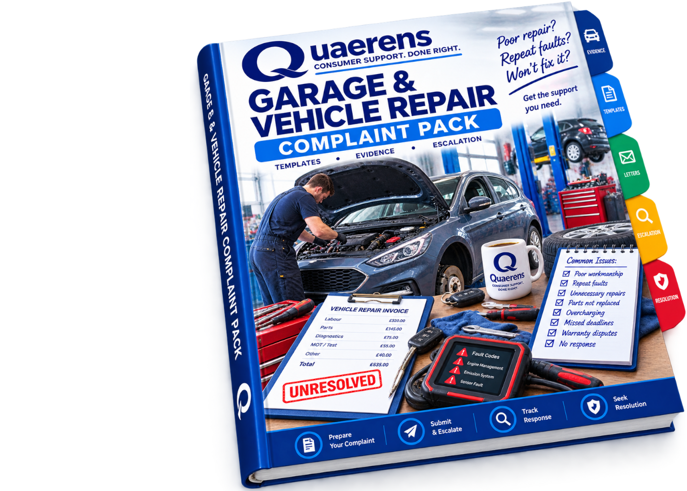 Garage and Vehicle Repair Complaint Pack booklet