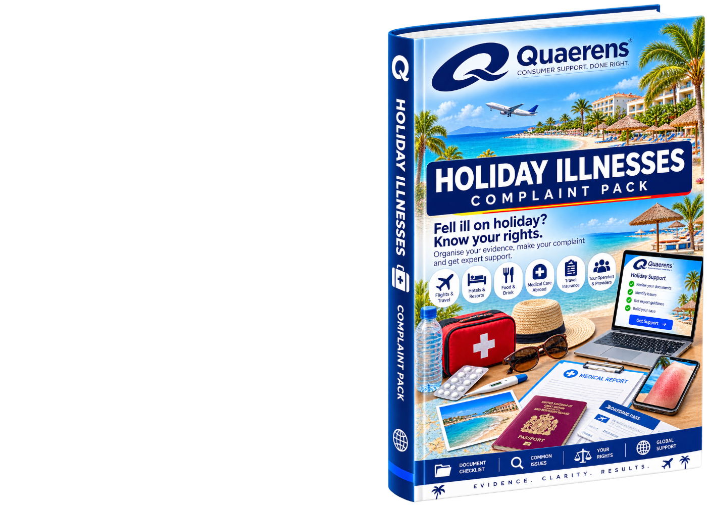 Quaerens Holiday Illness Complaint Pack booklet
