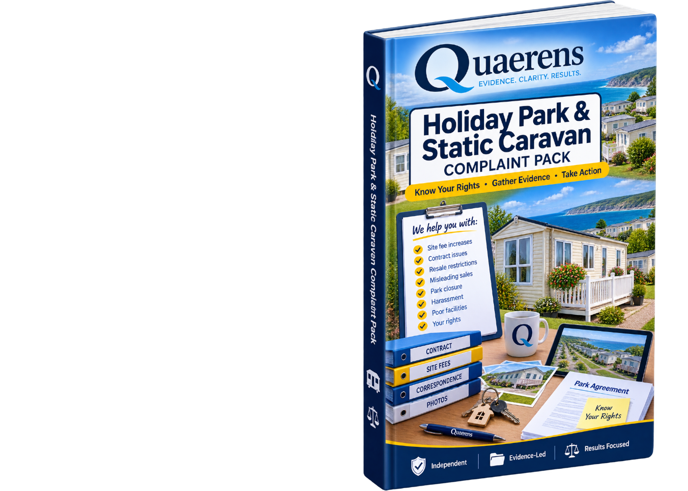 Quaerens Holiday Park & Static Caravan Complaint Pack booklet