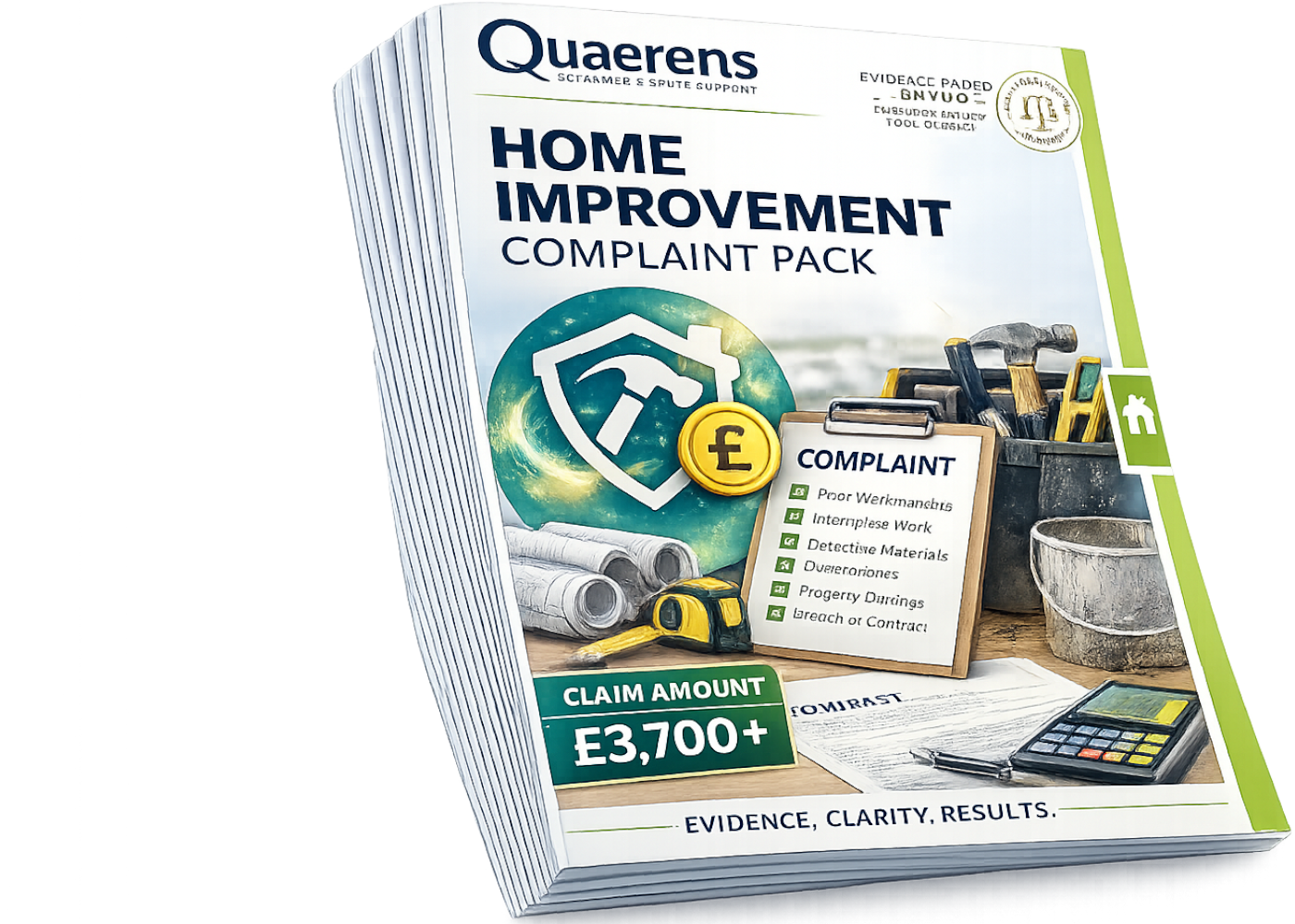 Free Home Improvement Complaint Pack booklet
