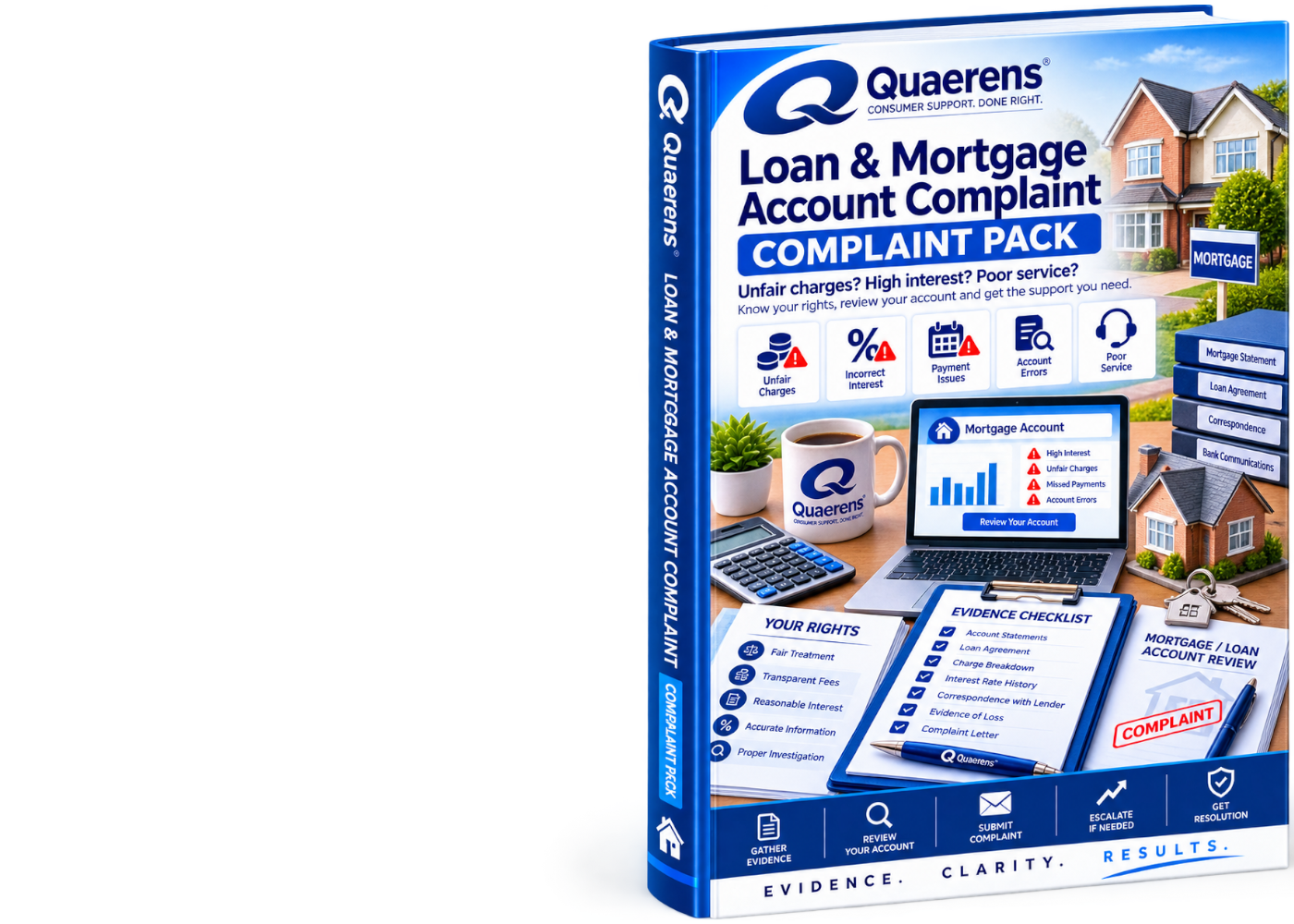 Quaerens Loan and Mortgage Account Complaint Pack booklet