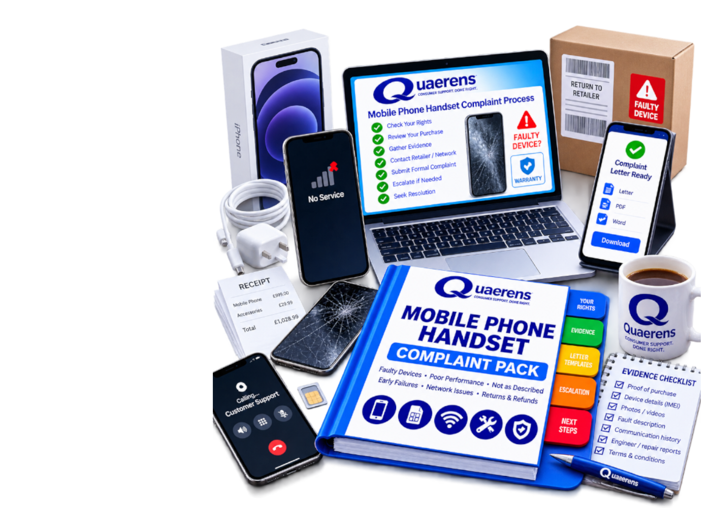 Mobile phone handset Complaint Pack product preview