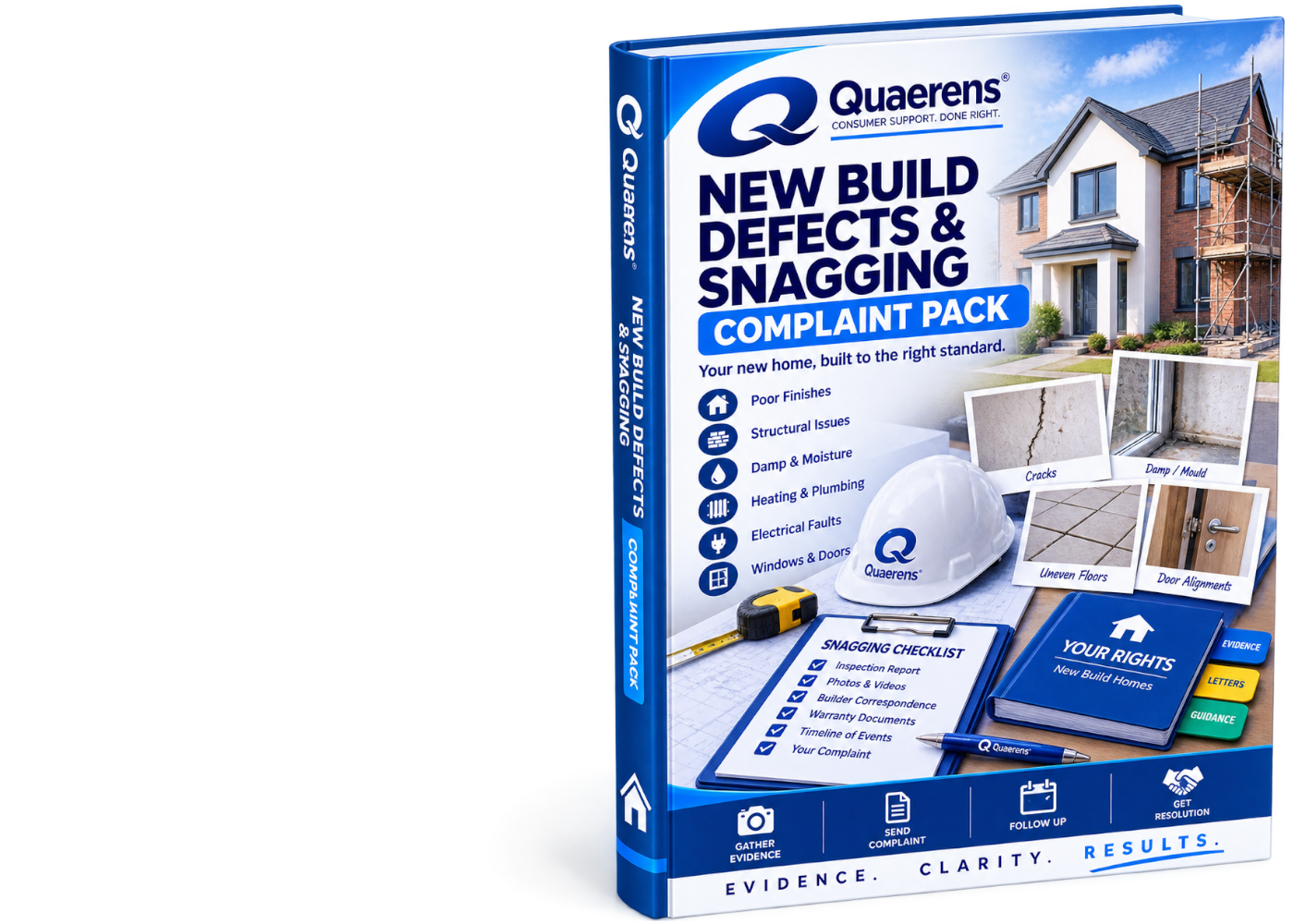 Quaerens New Build Defects and Snagging Complaint Pack booklet