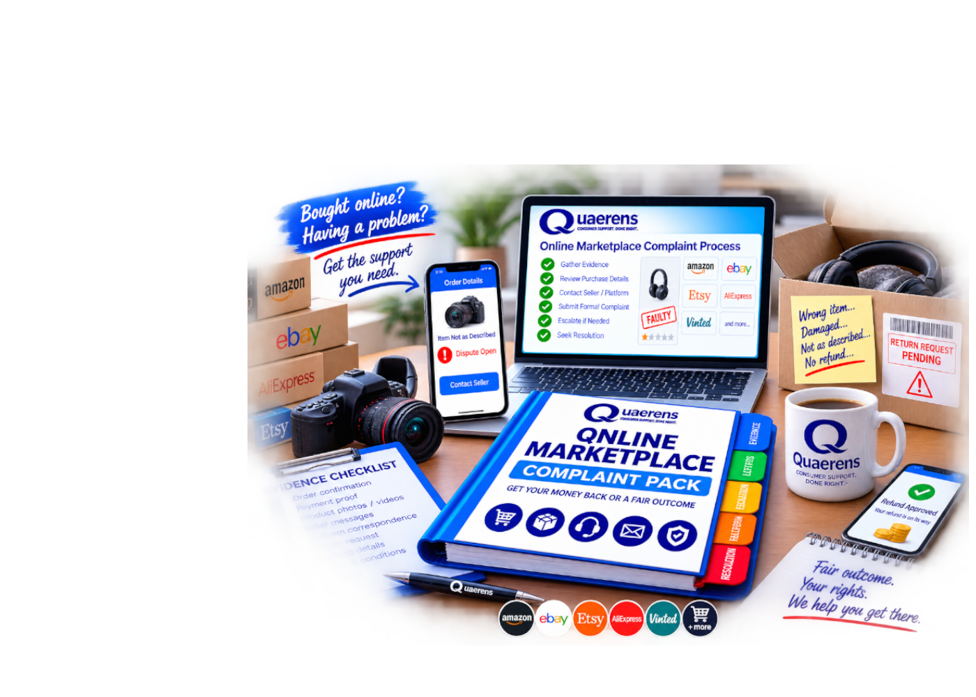 Online marketplace refund Complaint Pack product preview