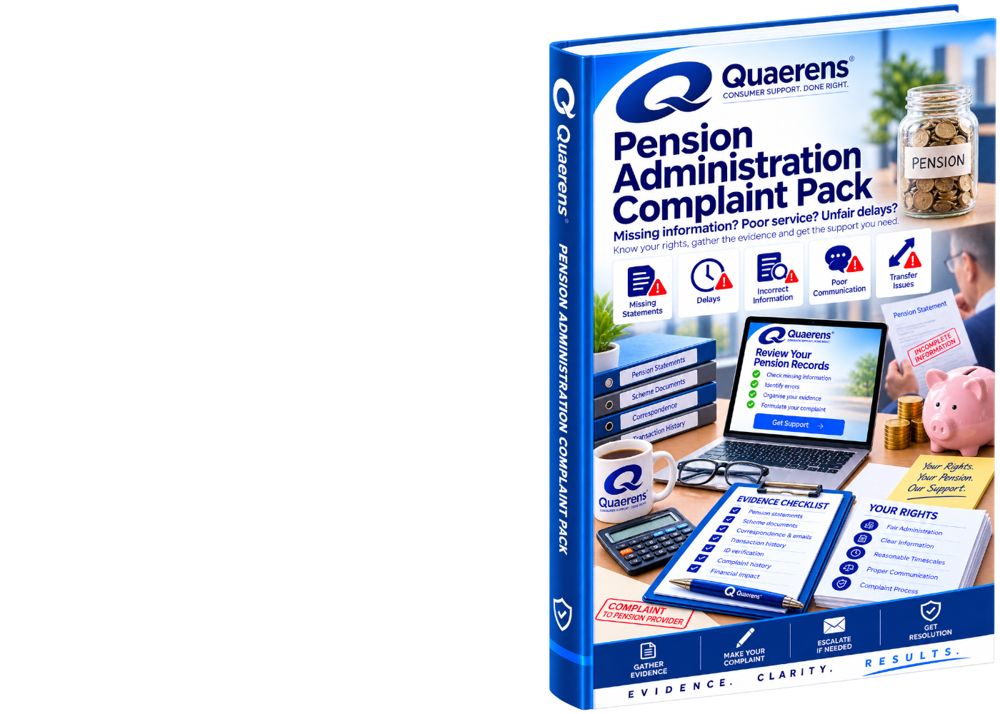 Quaerens Pension Administration Complaint Pack booklet