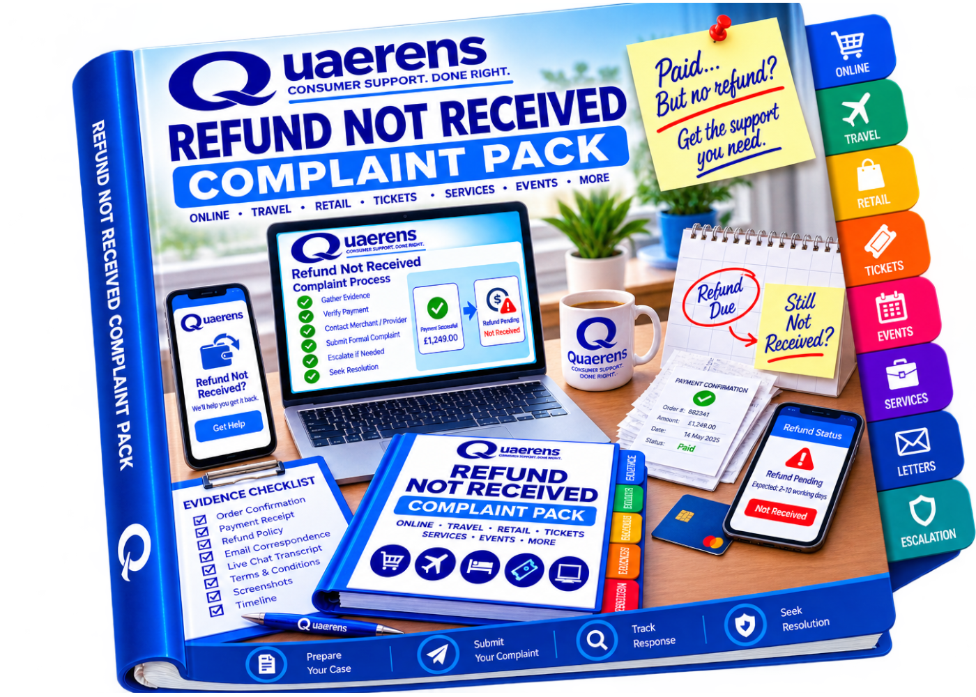 Refund Not Received Complaint Pack booklet