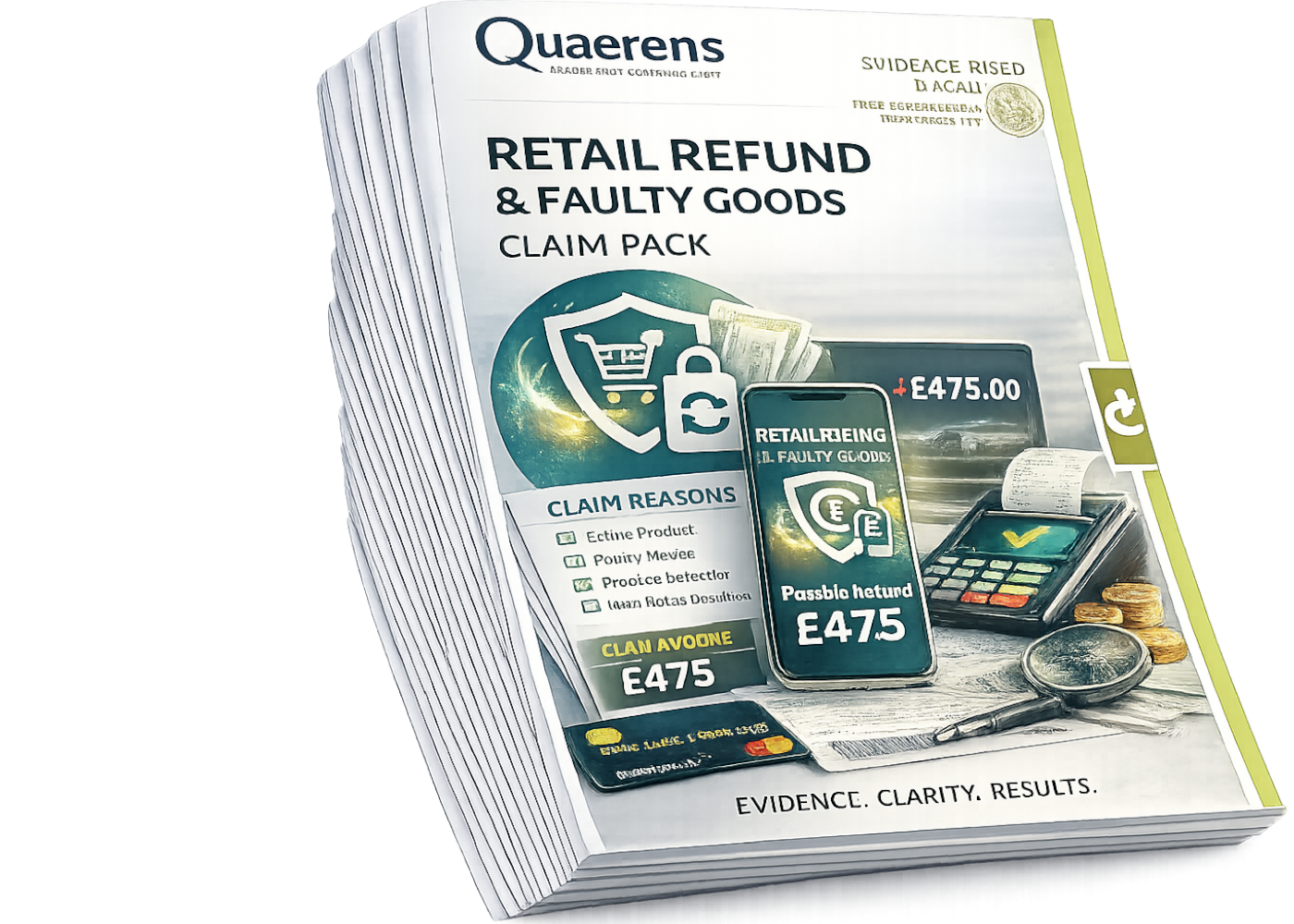 Free Retail Refund and Faulty Goods Complaint Pack booklet