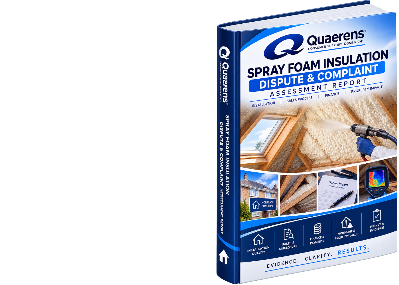 Illustration of the professional Quaerens Spray Foam Insulation Assessment Report