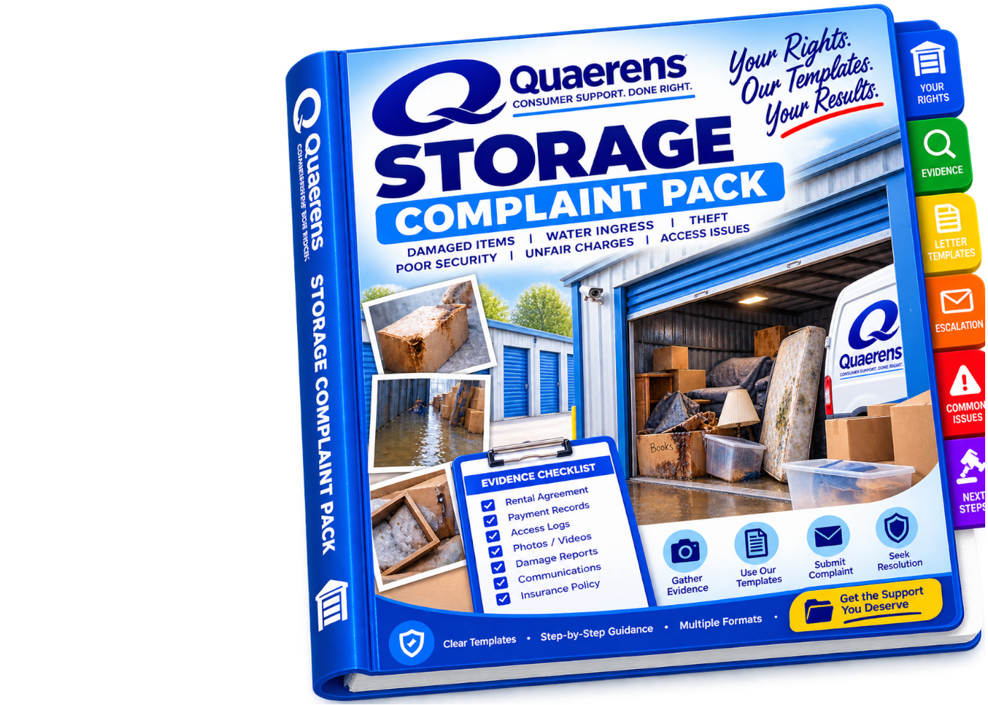 Quaerens Storage Company Complaint Pack booklet
