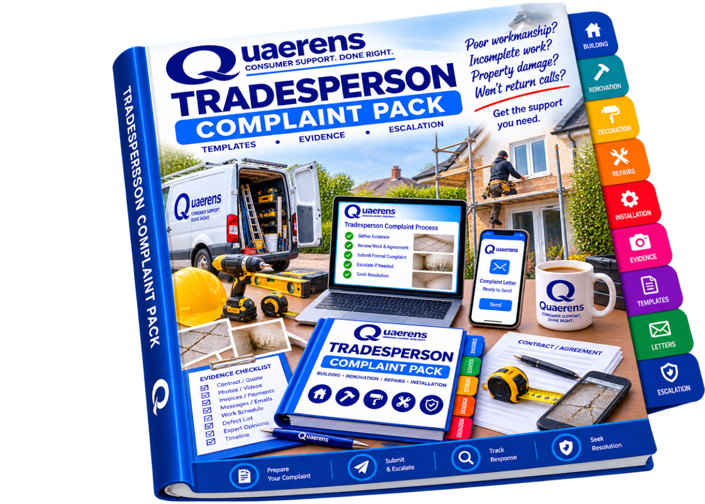 Tradesperson Complaint Pack booklet
