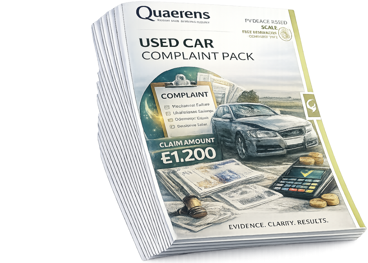 Free Used Car Complaint Pack booklet