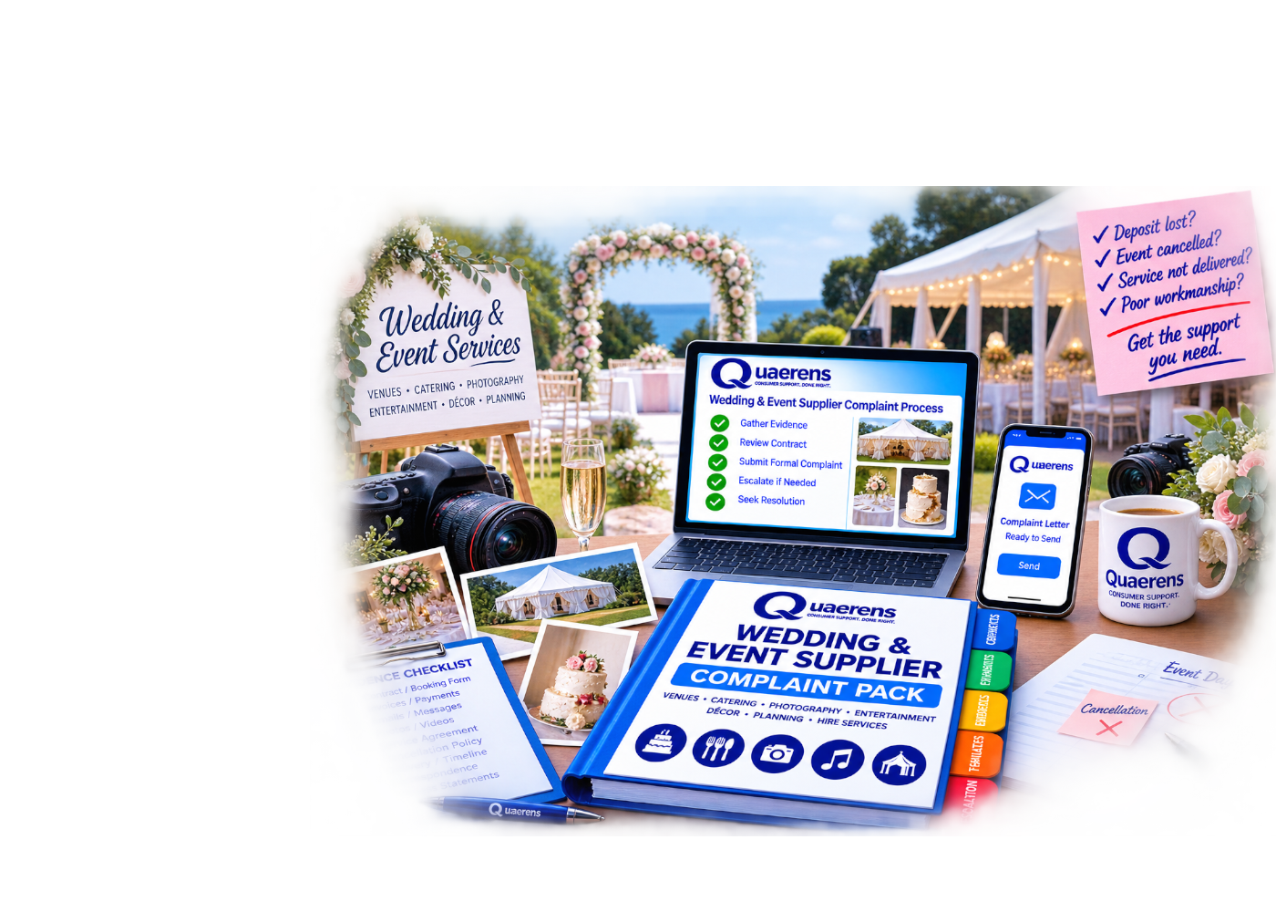 Wedding & Event Supplier Complaint Pack product preview