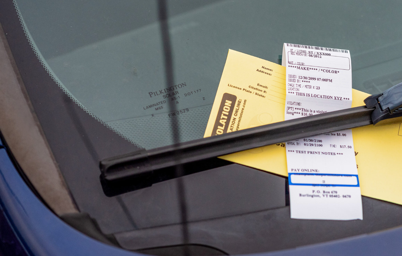 Parking Fine Appeal Letter evidence 1