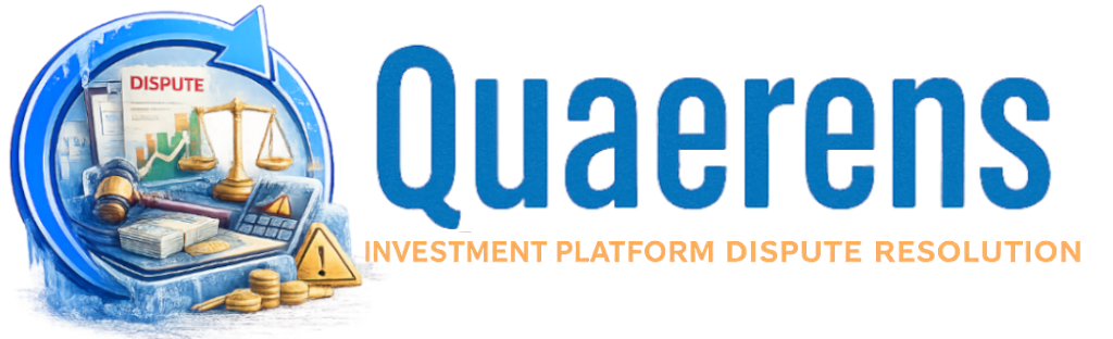 Quaerens investment platform dispute support logo